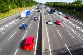 Busy motorway