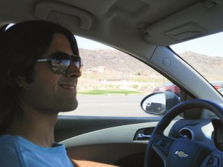 Driving a rented car in america