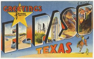 El Paso, Texas postcard.