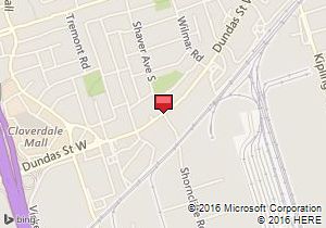 Map of Avis venue:Dundas & Shorncliff / Etobicoke