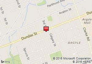 Map of Avis venue:London - Dundas Street