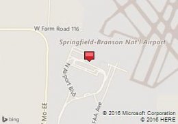 Map of Avis venue:Springfield-Branson nationwide Airport
