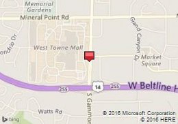 Map of Budget Location:West Towne Mall-Sears car Ctr