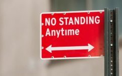 no standing indication