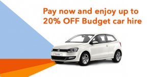 Pay today and revel in up to 25percent off Budget car hire