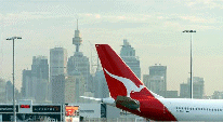 Sydney Airport with Sydney City view