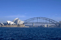 Sydney Harbour with Opera home and Bridge